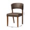 Baxton Studio Mid-Century Dark Walnut Wood Grey Faux Leather Dining Chairs 115-6137 - alternate 5